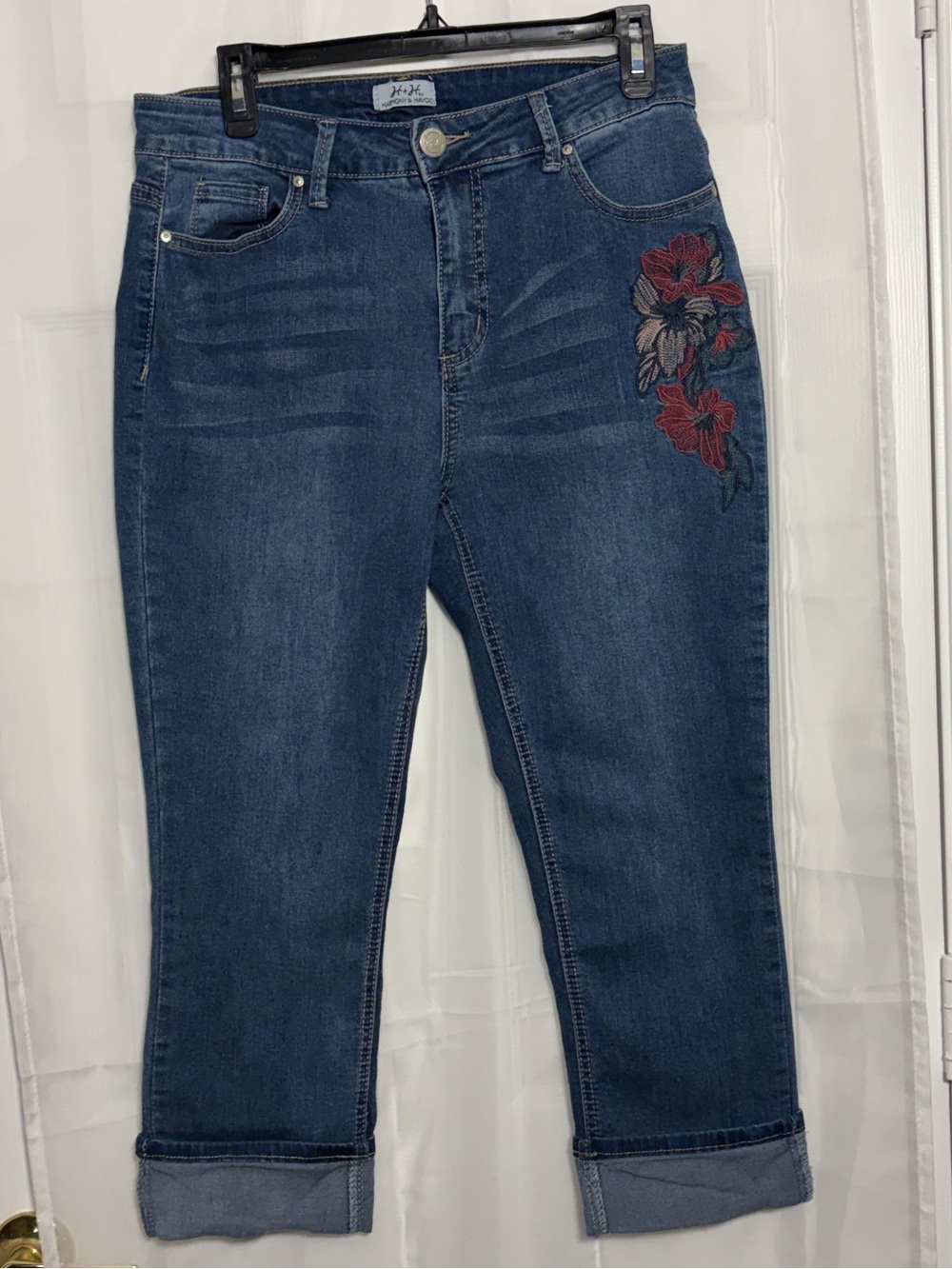 H&H Embroidered Dark Blue Women’s Jeans